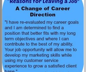 Appropriate Factors for Leaving a Job