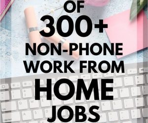 Ultimate List of 300+ Non-Phone Work From House Jobs